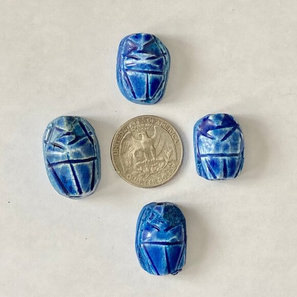 Genuine Egyptian Scarabs for Jewelry Making - Picture 5 of 9